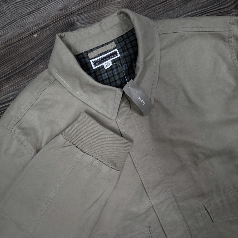 Wallace & Barnes Mens XL Canvas Work Jacket Tan Khaki Salt Box Lined BX013 NWT
